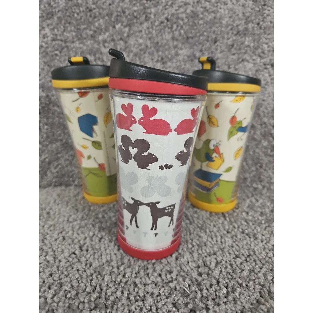 Set Of 3 Vintage Starbucks Mini Coffee Travel Mugs